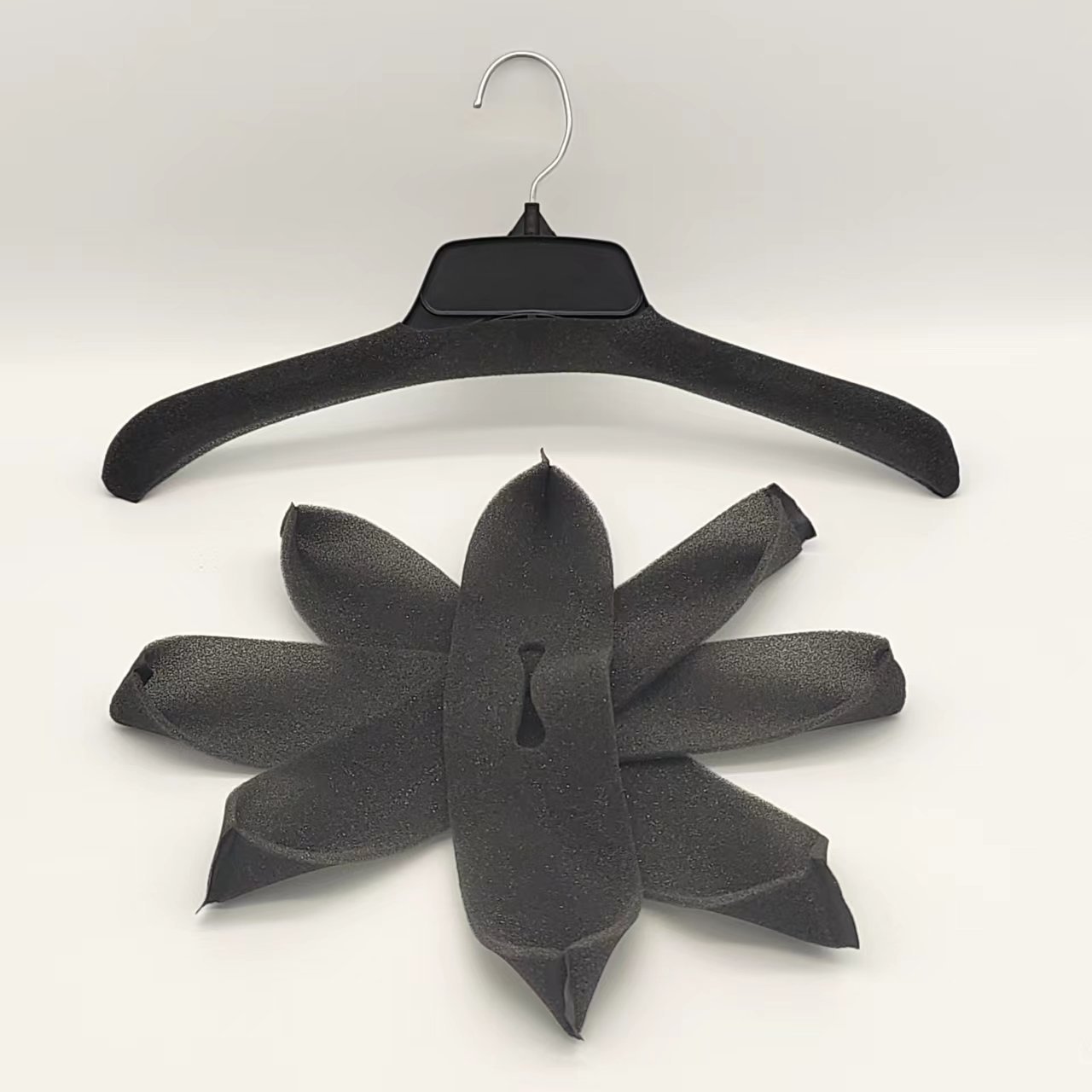 Foam for coat hangers Foam hanger